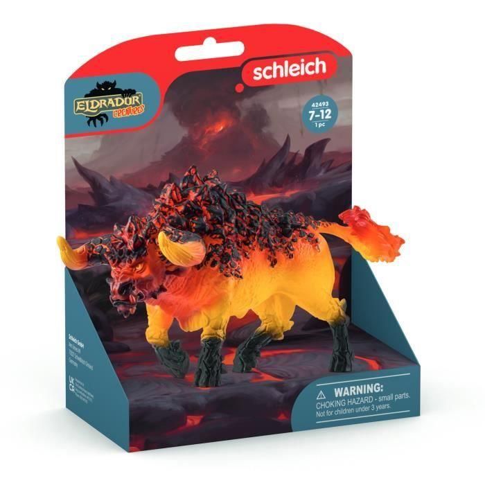 Schleich SCH42493 Figura Toro de Fuego, Criaturas Eldrador, 7 Años 1 Schleich SCH42493 Figura Toro de Fuego, Criaturas Eldrador, 7 Años 1