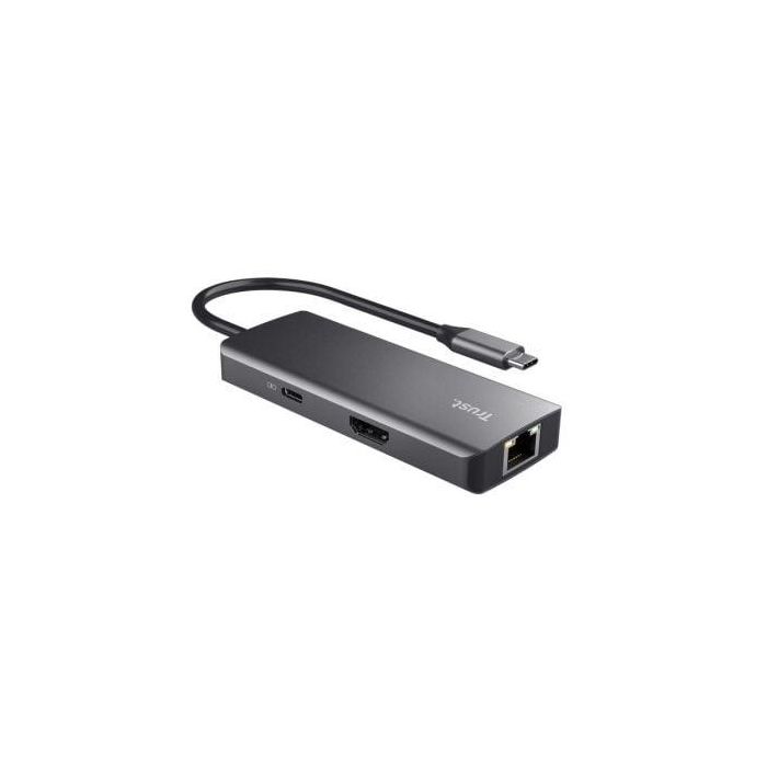 Docking USB Tipo-C Trust Dalyx/ 2xUSB/ 2xUSB Tipo-C/ 1xHDMI/ 1xRJ45/ Gris 2 Docking USB Tipo-C Trust Dalyx/ 2xUSB/ 2xUSB Tipo-C/ 1xHDMI/ 1xRJ45/ Gris 2