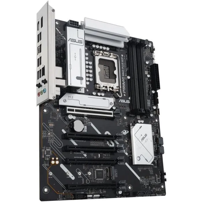 ASUS PRIME B860-PLUS WiFi Placa Base Intel B860 LGA 1851 para Intel Core Ultra, DDR5, ATX, Wi-Fi 6E 2