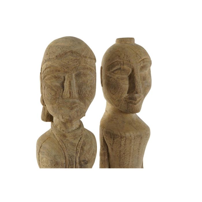 Estatua Item Home DKD Home Decor Natural 7.5 x 50 x 7.5 cm Set de 2 1