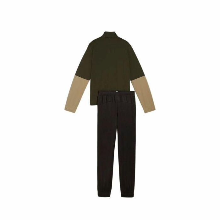 Chándal Infantil Puma Colorblock Poly Suit Caqui Oliva 1