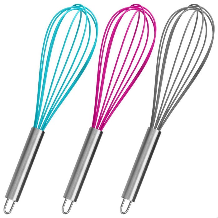 Lily Cook Batidor de Silicona Resistente Anti-rayaduras con Mango de Acero Inoxidable, 29 cm 2