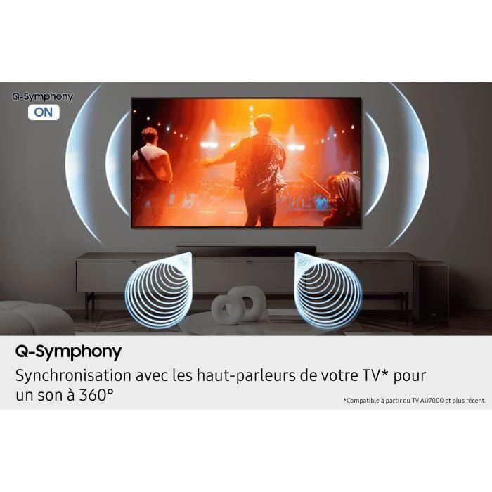 Barra de sonido SAMSUNG HW-B66CF/XE de 3.1 canales - Subwoofer inalámbrico de 6.5'' - HP Central - Adaptive Sound Lite 3