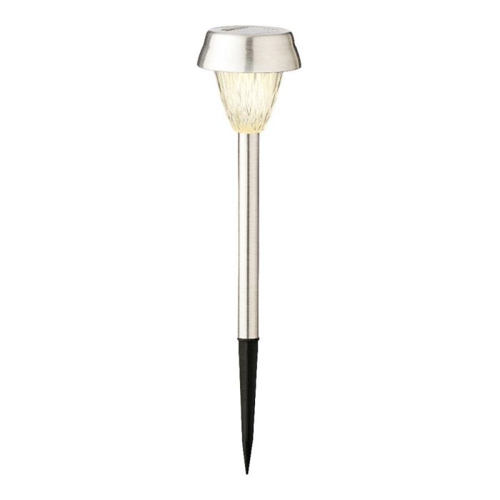 Lumineo Baliza inox luz cálida 24 x 8 cm, pack de 4 unidades