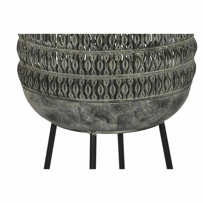 Macetero Alpino DKD Home Decor Gris Negro 32 x 84 x 32 cm Set de 2 (2 Unidades) 1 Macetero Alpino DKD Home Decor Gris Negro 32 x 84 x 32 cm Set de 2 (2 Unidades) 1