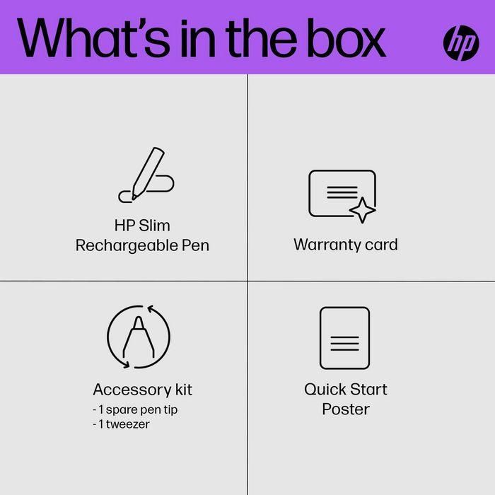 HP Lápiz Recargable Slim con Carga Rápida para HP ProBooks 10