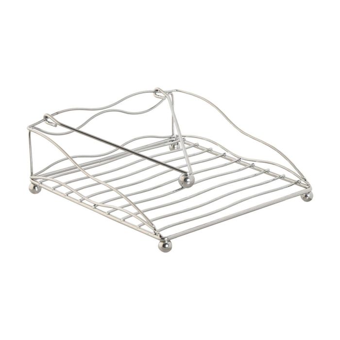 Servilletero Basicos DKD Home Decor Plateado 19 x 7 x 19 cm Servilletero Basicos DKD Home Decor Plateado 19 x 7 x 19 cm