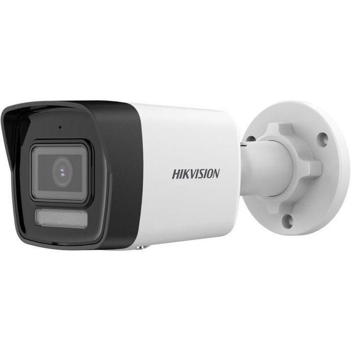 Hikvision Cámara IP Bullet 4MP 2.8mm Smart Hybrid Light 30m WDR IP67 PoE con Micrófono para Seguridad SMB