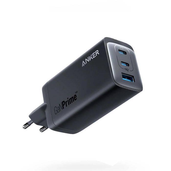 Anker 737 Charger GaN Prime 2 - Cargador USB-C (2x) y USB-A (1x) de 120W, Negro