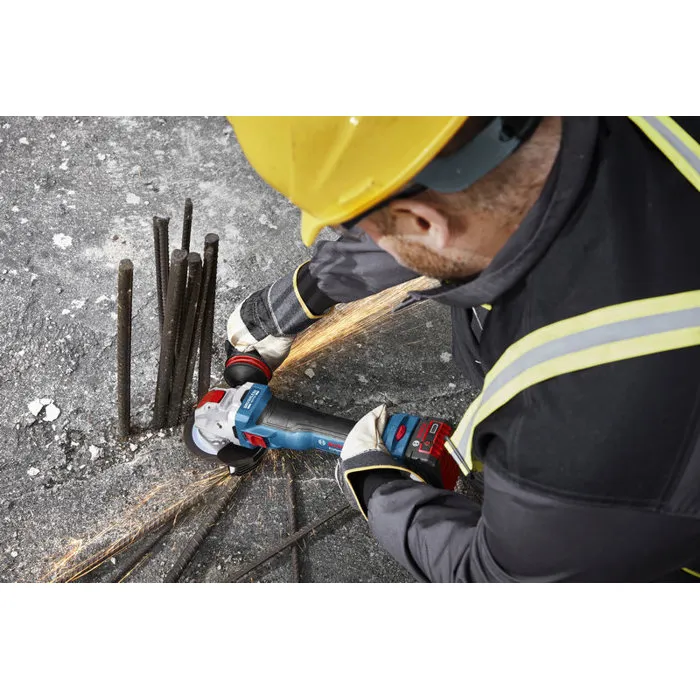 Bosch GWX 18V-11 S Solo L X-LOCK | Amoladora Angular Profesional Sin Escobillas, 125 mm, 18V (equivalente a 1100W) - GWX 18V-11 S