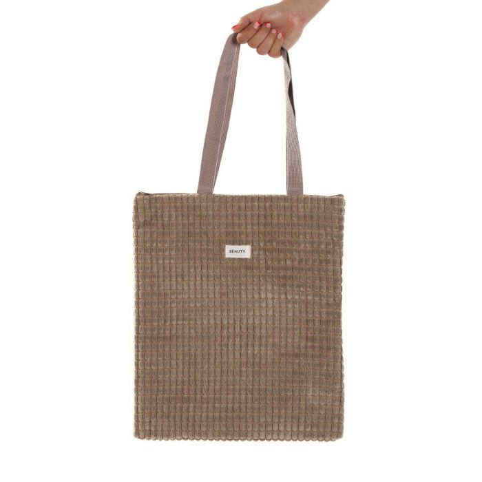 Bolso Mujer Versa Corduroy Caqui 40 x 33 cm 0 Bolso Mujer Versa Corduroy Caqui 40 x 33 cm 0