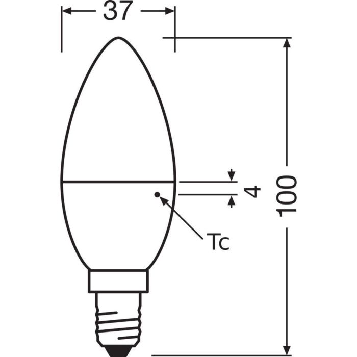 [LVE-4058075593237] Ledvance/Osram Bombilla LED "Classic" E14 4,9W 470Lm 2700K 200º IP20 - Blanco Muy Cálido 2