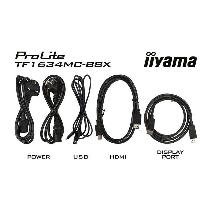 IIYAMA TF1634MC-B8X Monitor Táctil 15.6" Full HD IPS 1920x1080 LED M-Touch HDMI+DP Negro 9 IIYAMA TF1634MC-B8X Monitor Táctil 15.6" Full HD IPS 1920x1080 LED M-Touch HDMI+DP Negro 9