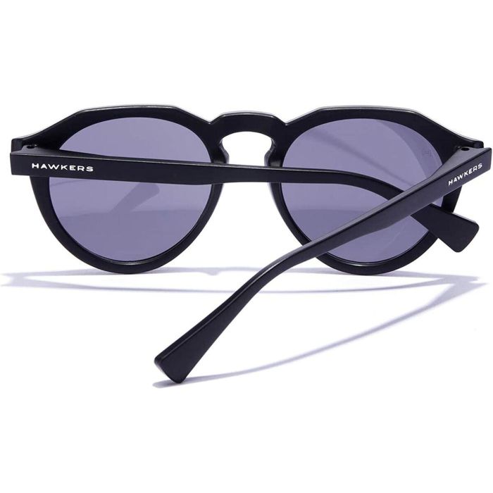 Hawkers WARWICK RAW Gafas de Sol Black Joker Redondas Unisex Polarizadas con Montura de Nylon 1
