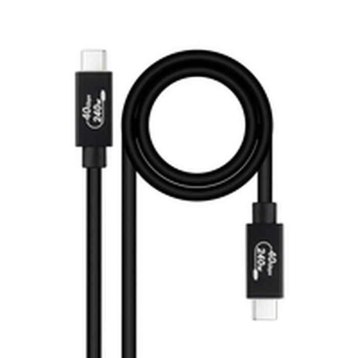 Cable USB NANOCABLE 10.01.5001 Negro 1 m (1 unidad)