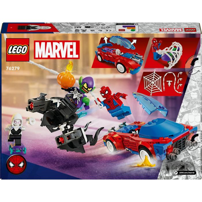 Lego Juego de Construcción Marvel Coche de Carreras de Spider-Man y Duende Verde Venomizado (Edad 7+ Años) 8