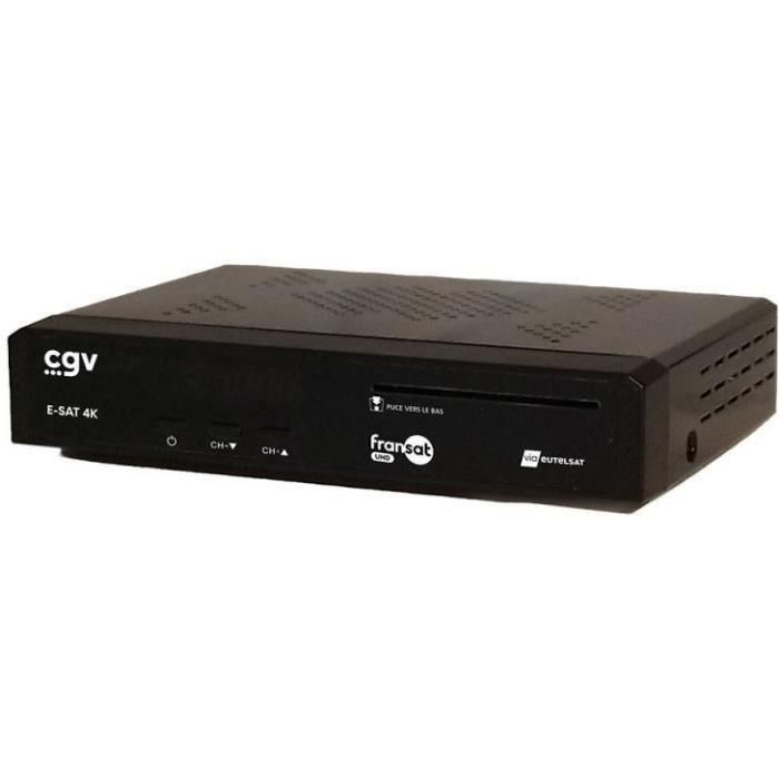 Receptor-grabador satélite TNT - CGV - E-SAT 4K - UHD - FRANSAT - Compatible con autocaravana 1