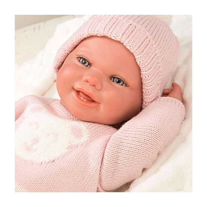 Muñeca reborn adriana con manta. incluye el chupete. (muñeco con peso)40 cm 7