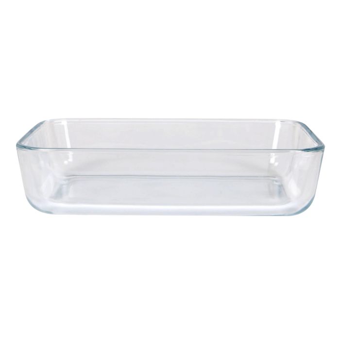 Fuente de vidrio rectangular Quttin 20x13 cm, 925 cc (6 Unidades) 1
