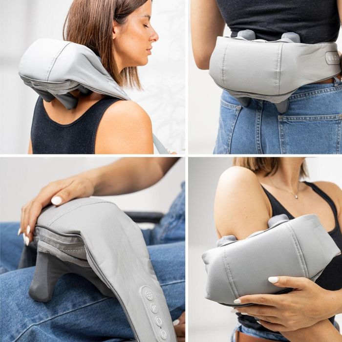 Masajeador de Cuello y Espalda 6D Recargable Silax InnovaGoods 6 Masajeador de Cuello y Espalda 6D Recargable Silax InnovaGoods 6