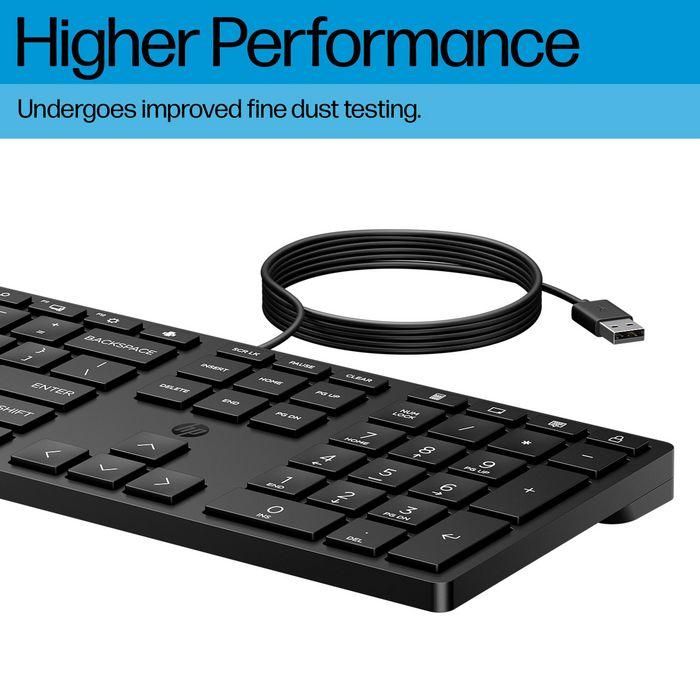 HP 320K Teclado USB con Cable para Escritorio, Máxima Productividad y Confort Fiable para Trabajo Diario, Layout Portugués 5 HP 320K Teclado USB con Cable para Escritorio, Máxima Productividad y Confort Fiable para Trabajo Diario, Layout Portugués 5