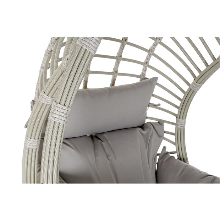 DKD Home Decor Sillón Colgante Terraza y Jardín Colección Breeze Gris 70 x 110 x 90 cm 2
