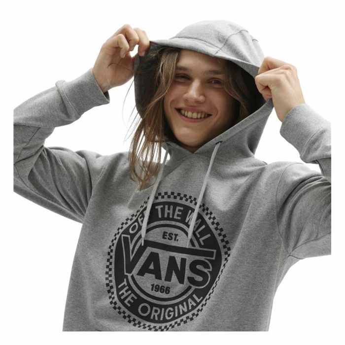 Sudadera con Capucha Hombre Vans Big Chest Lock Up Gris claro 1