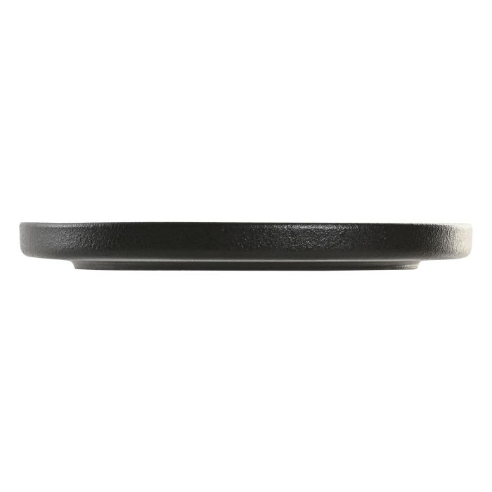 DKD Home Decor Plato Horeca Porcelana Negro 24.5 cm, con Relieve, Apto Microondas y Lavavajillas, Set de 6 Unidades 3 DKD Home Decor Plato Horeca Porcelana Negro 24.5 cm, con Relieve, Apto Microondas y Lavavajillas, Set de 6 Unidades 3