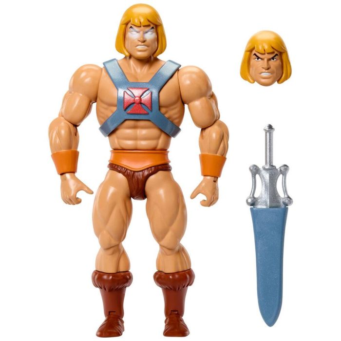 MATTEL Figura Faker Masters of the Universe Origins, articulada, 14cm, inspirado en la serie He-Man y MOTU