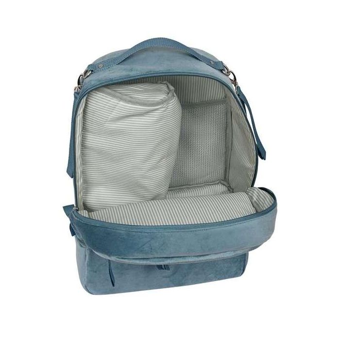 Mochila Accesorios Bebé Safta Leaves Turquesa (30 x 43 x 15 cm)