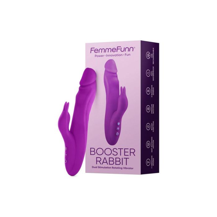 Vibrador Doble Estimulación FemmeFunn Booster Rabbit Morado 3 Vibrador Doble Estimulación FemmeFunn Booster Rabbit Morado 3