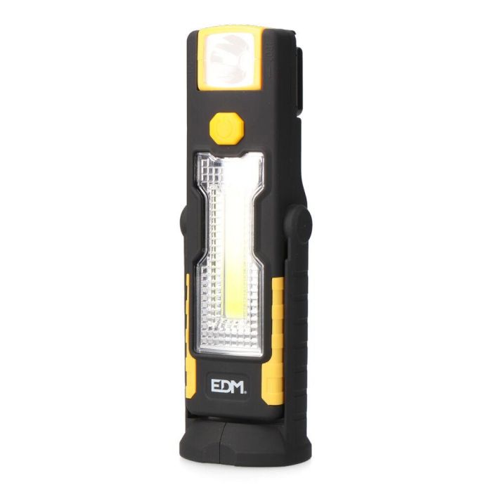 Edm Linterna LED XL Doble Función con Gancho e Imán, 1W 70LM + 5W 230LM, Cabezal y Soporte Basculante, 3xAAA Incluidas 1 Edm Linterna LED XL Doble Función con Gancho e Imán, 1W 70LM + 5W 230LM, Cabezal y Soporte Basculante, 3xAAA Incluidas 1