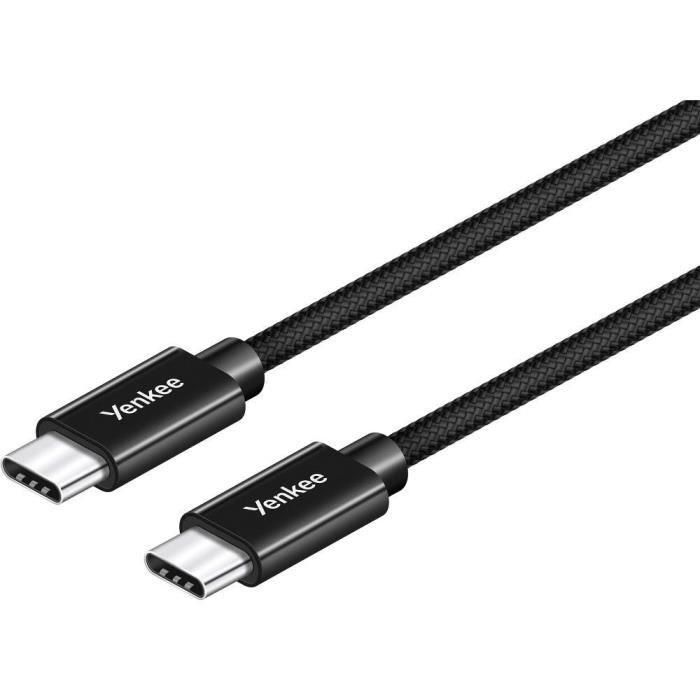 Cable USB-C de 1 m - YENKEE - YCU C101 BK Cable USB-C de 1 m - YENKEE - YCU C101 BK