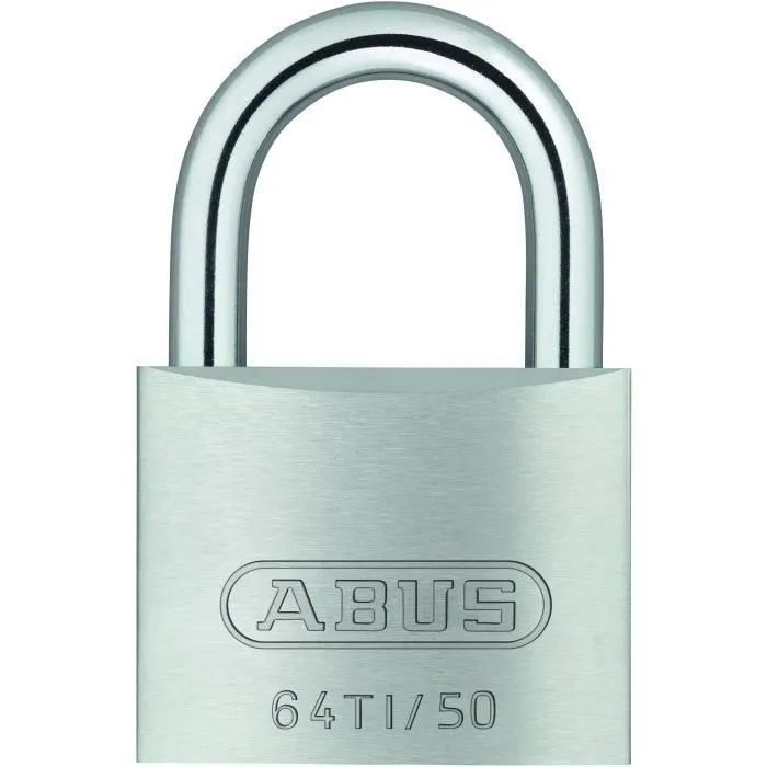 Abus Candado 64TI/50 Titalium Cuerpo de Aluminio Llave Paracéntrica Riesgo de Robo Medio