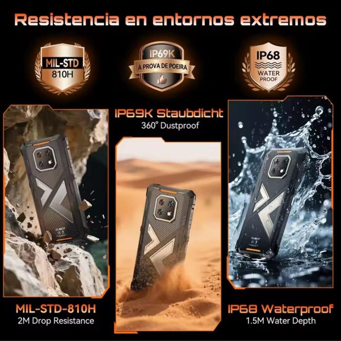 Cubot KingKong ES 3 Smartphone Rugerizado 6GB RAM 256GB Almacenamiento Batería 10200mAh Pantalla 6.74" HD+ 90Hz Android 15 2 Cubot KingKong ES 3 Smartphone Rugerizado 6GB RAM 256GB Almacenamiento Batería 10200mAh Pantalla 6.74" HD+ 90Hz Android 15 2