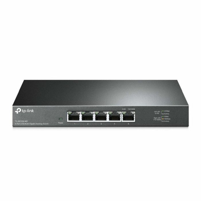 TP-Link TL-SG105-M2 Switch Ethernet no administrado de 5 puertos 2.5G Multi-Gigabit, 25 Gbit/s, Negro TP-Link TL-SG105-M2 Switch Ethernet no administrado de 5 puertos 2.5G Multi-Gigabit, 25 Gbit/s, Negro