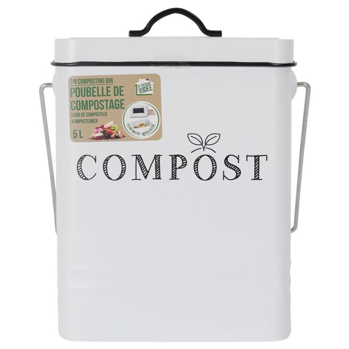 Je cherche une Idee Cubo Compostaje Metal 5 L con Filtro Antiolor 2