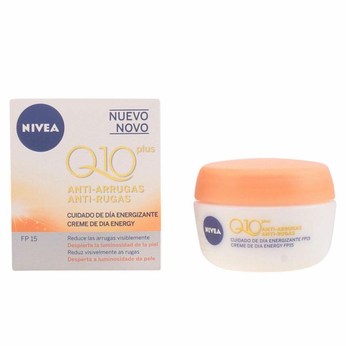 Crema Antiarrugas Energizante Nivea Q10+ Spf 15 50 ml
