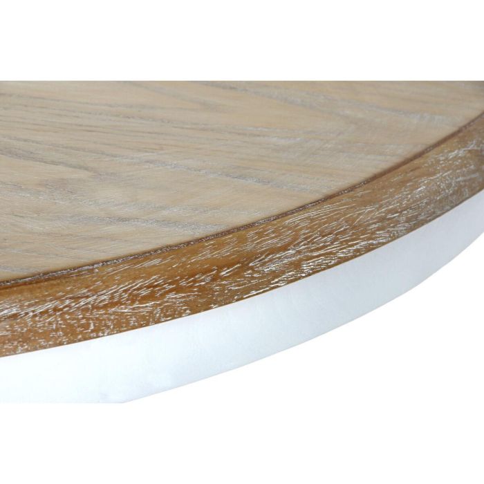 Mesa Redonda Comedor Tradicional DKD Home Decor Blanco Natural 120 x 76 x 120 cm 4