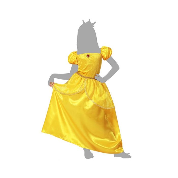 Disfraz Princesa De Cuento Niña Amarillo Vestido 3-4 Años