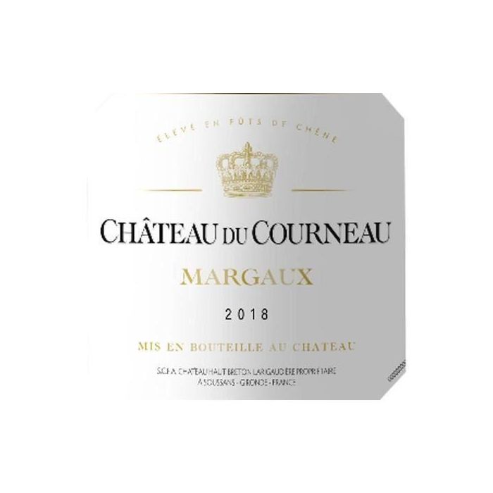 Château du Courneau 2018 Margaux - Vino tinto Burdeos 1