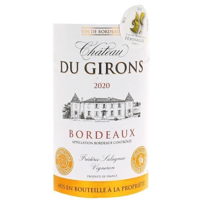 Château Du Girons 2020 Burdeos - Vino tinto Burdeos 1