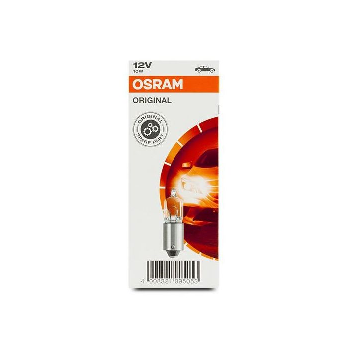 Bombilla para Automóvil Osram BA9S 12V 10W (10 pcs) 1 Bombilla para Automóvil Osram BA9S 12V 10W (10 pcs) 1
