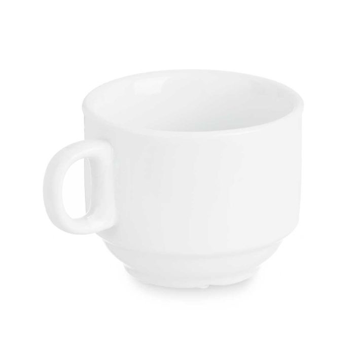 Taza Porcelana Apilable 220 Ml Vessia 10X6CM (48 Unidades) 1 Taza Porcelana Apilable 220 Ml Vessia 10X6CM (48 Unidades) 1