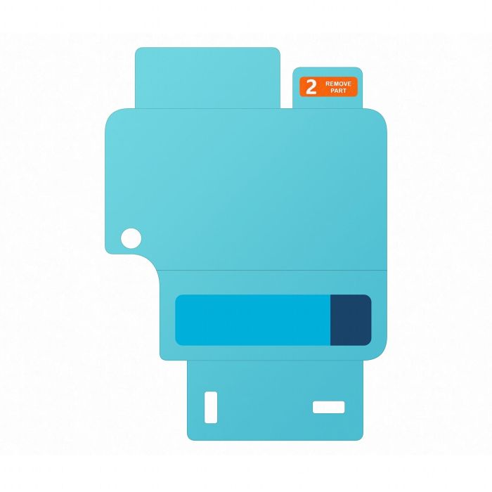 Samsung EF-UF741CTEGWW Protector Pantalla Antireflejos para Galaxy Z Flip6 Transparente. Resistente a Impactos y Rayones, Anti-huellas 1