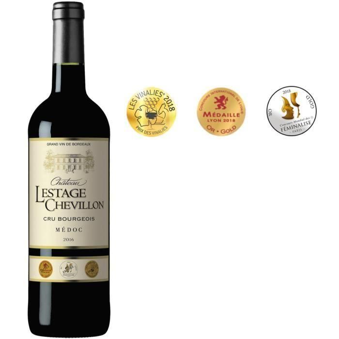 Château Lestage Chevillon 2016 Médoc Cru Bourgeois - Vino tinto Burdeos