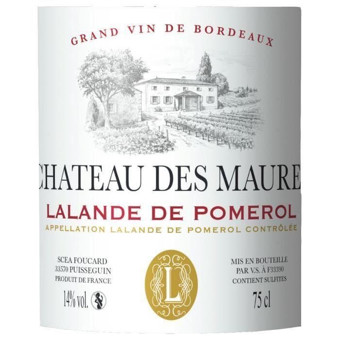 Château des Maures 2020 Lalande de Pomerol - Vino tinto Burdeos 1