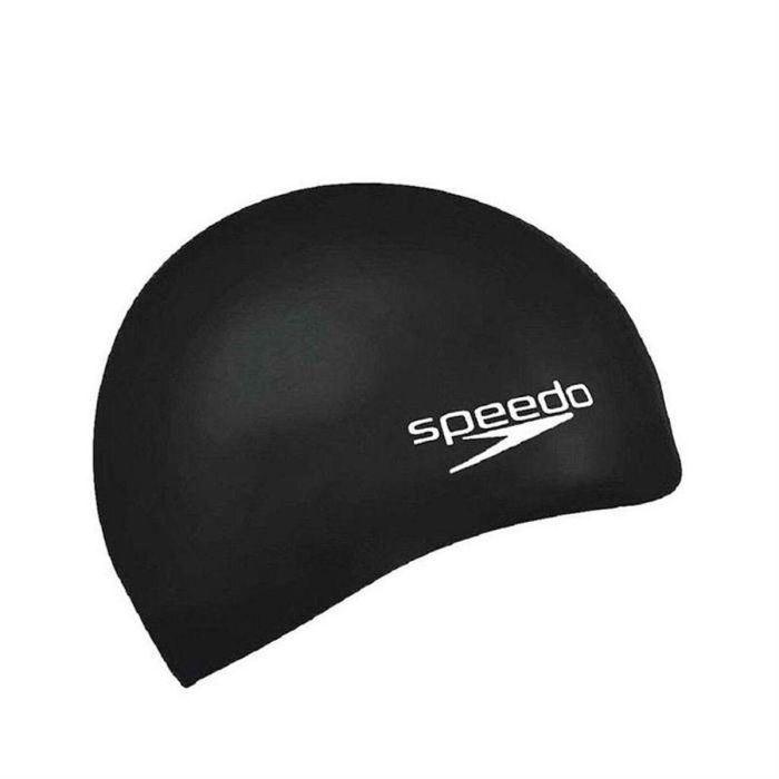 Gorro de Natación Speedo PLAIN FLAT Negro Silicona