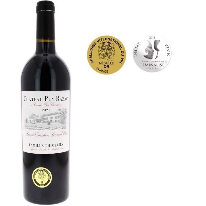 Château Puy-Razac Cuvée Les Craies 2021 Saint-Emilion Grand Cru - Vino tinto Burdeos