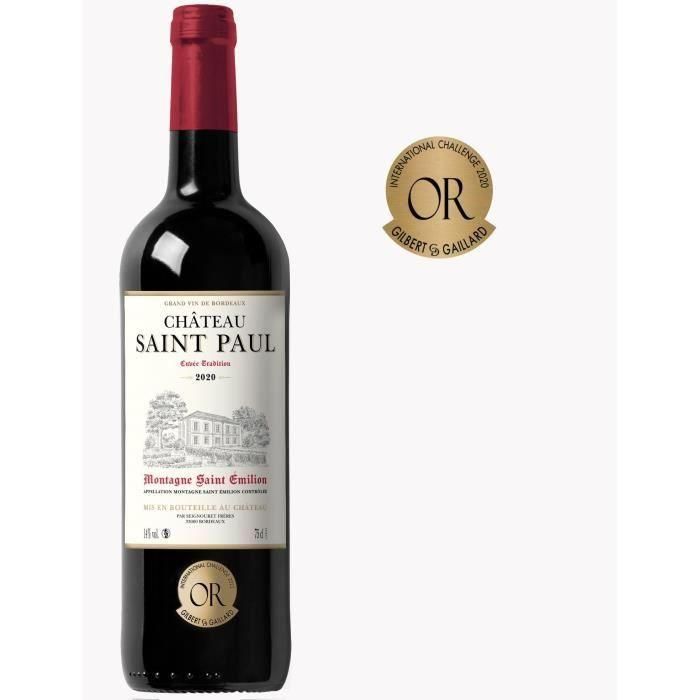 Château Saint Paul Cuvée Tradition 2018 Montagne Saint-Emilion - Vino tinto de Burdeos